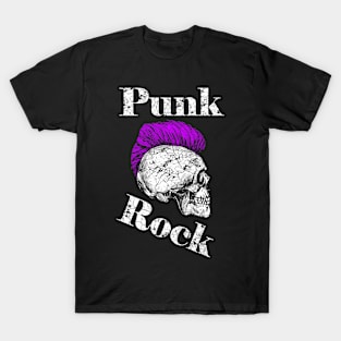 Punk Rock Iro-Skull, pink T-Shirt